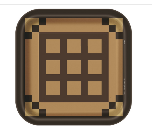 Minecraft Square 9" Dinner Plates