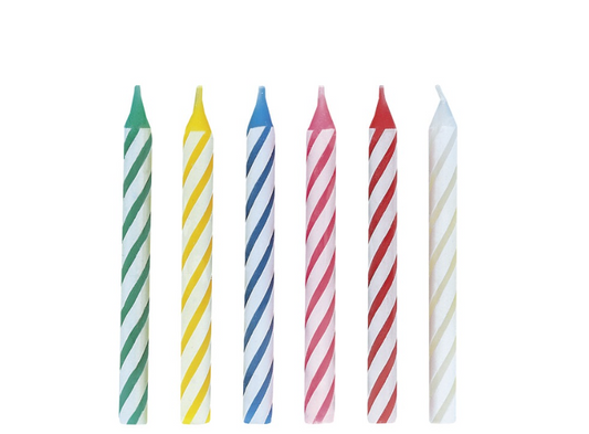 Multicolor Birthday Candles 12ct