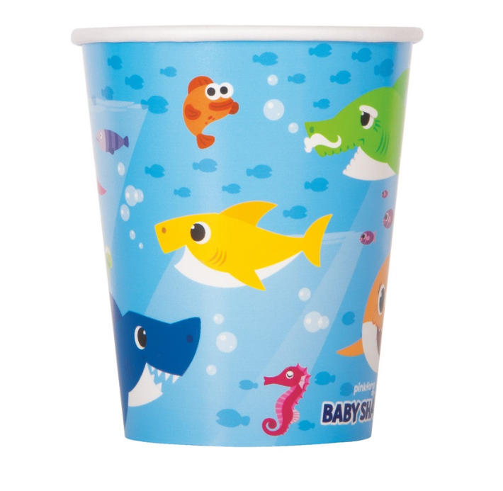 Baby Shark 9oz Paper Cups 8ct