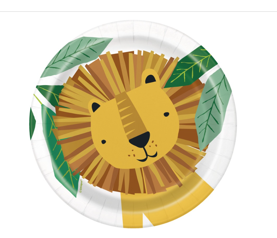 Animal Safari Round 7" Dessert Plates