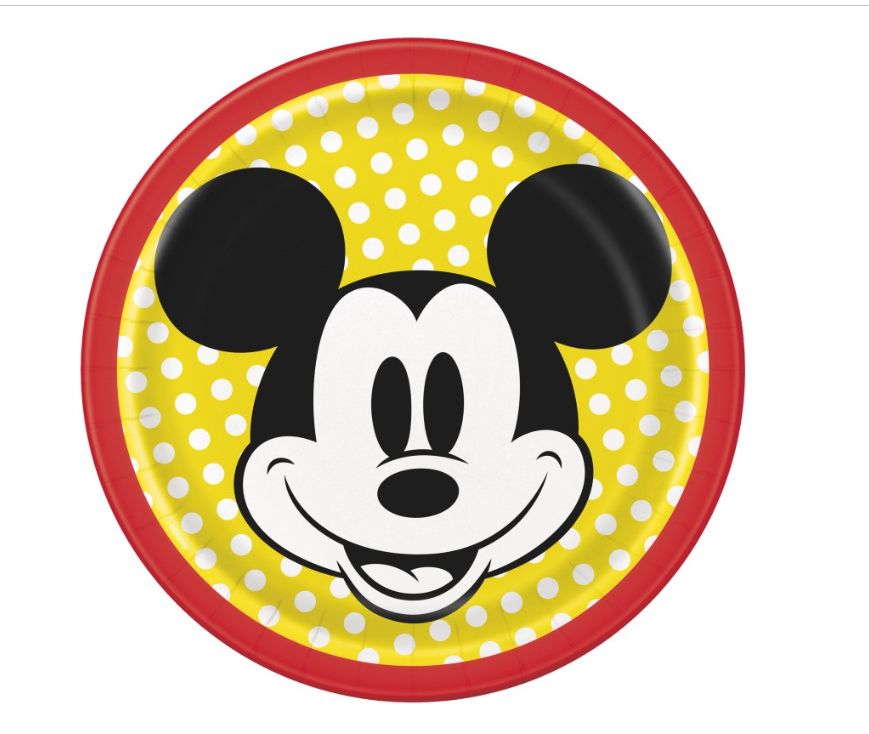 Disney Mickey Mouse Round 7" Dessert Plates