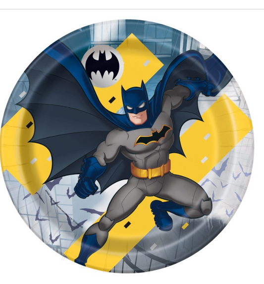 Batman Round 9" Dinner Plates 8ct