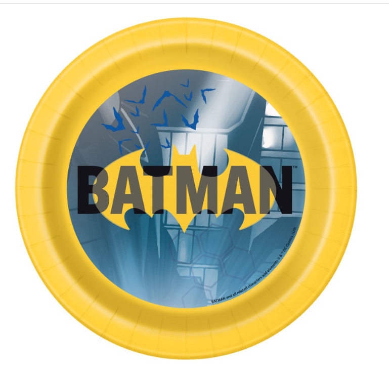 Batman Round 7" Dessert Plates 8ct
