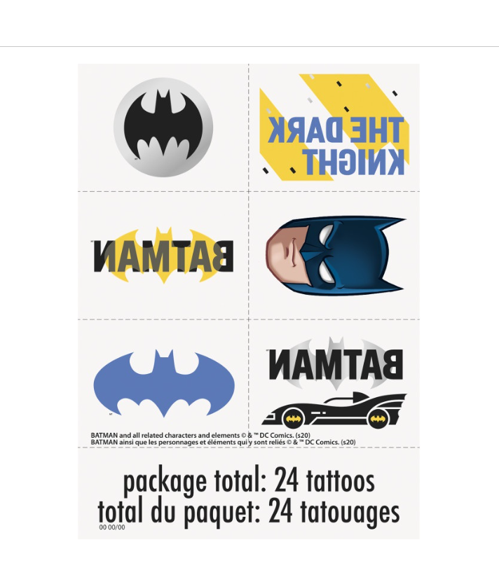 Batman Tattoos 24ct