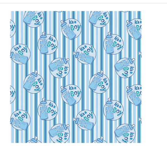 It's a Boy Bottle Gift Wrap 30" x 5 ft