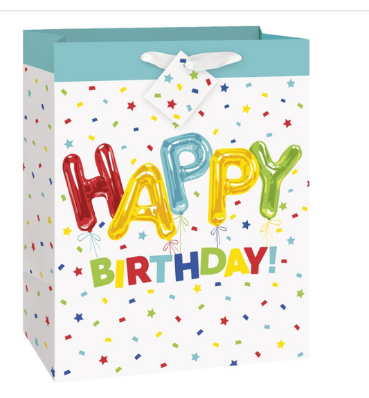 Happy Balloon Birthday Large Gift Bag