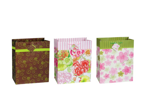 Floral Chic Large Gift Bag Assortment