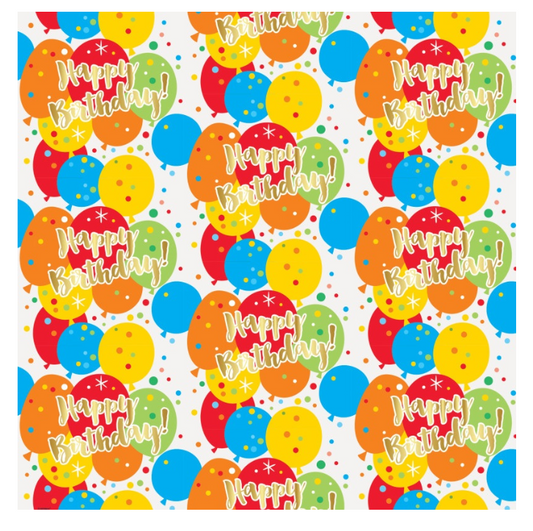 Glitzy Gold Birthday Gift Wrap