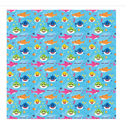 Baby Shark Gift Wrap 30" x 5 ft