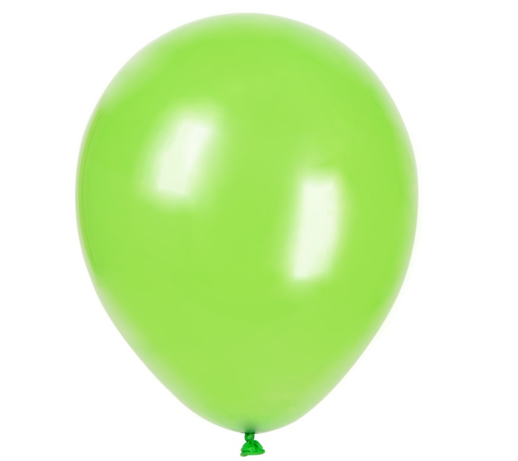 12" Latex Balloons 10ct - Lime Green