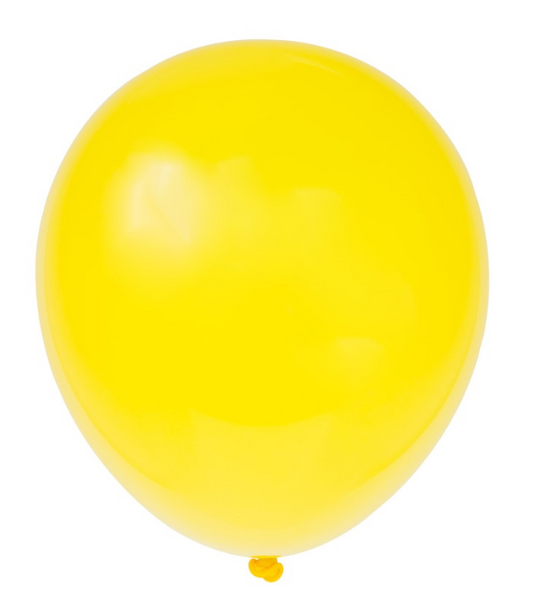 12" Latex Balloons 10ct - Yellow