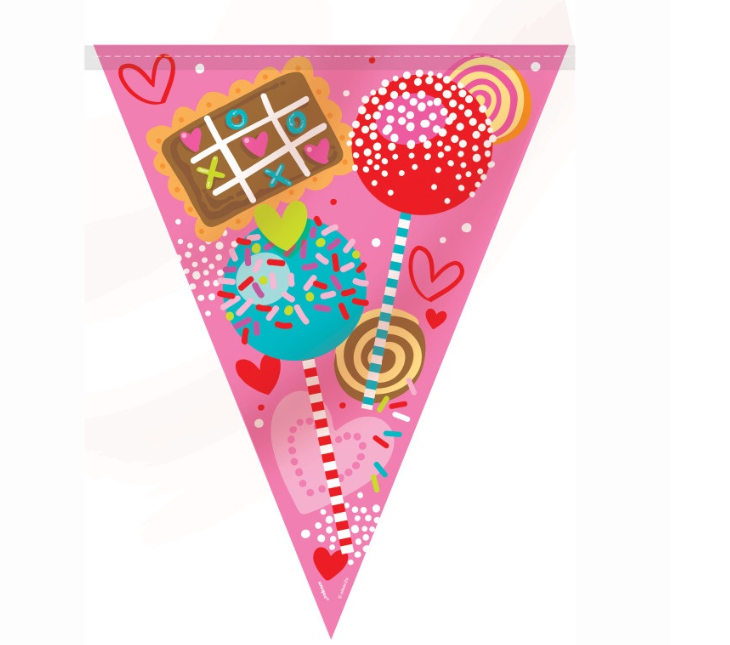 Sweet Valentine Flag Banner 12ft