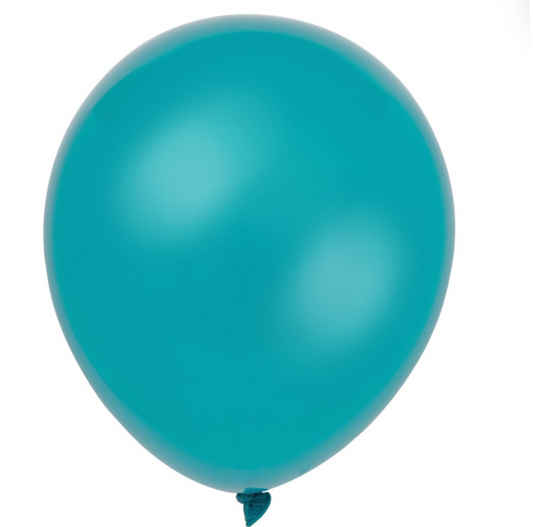 12" Latex Balloons 10ct - Teal