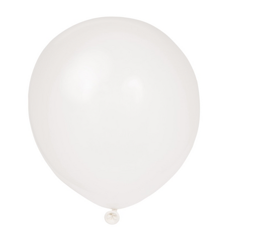 12" Latex Balloons 10ct - White