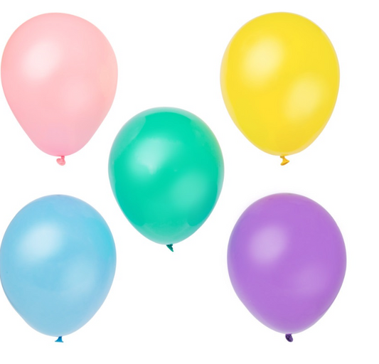 12" Latex Balloons 10ct - Assorted Pastel