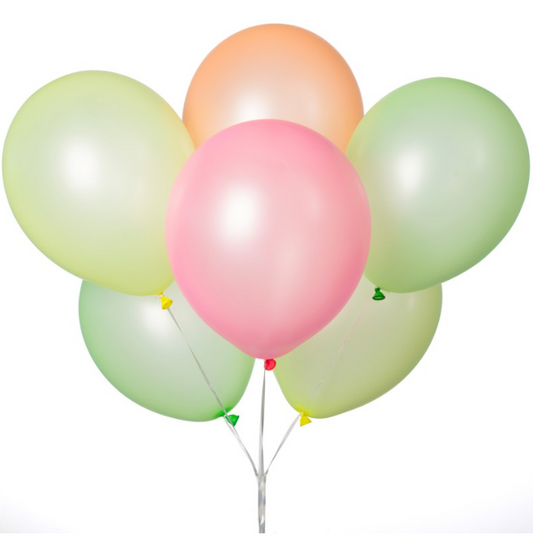 12" Latex Balloons 10ct - Neon Colors