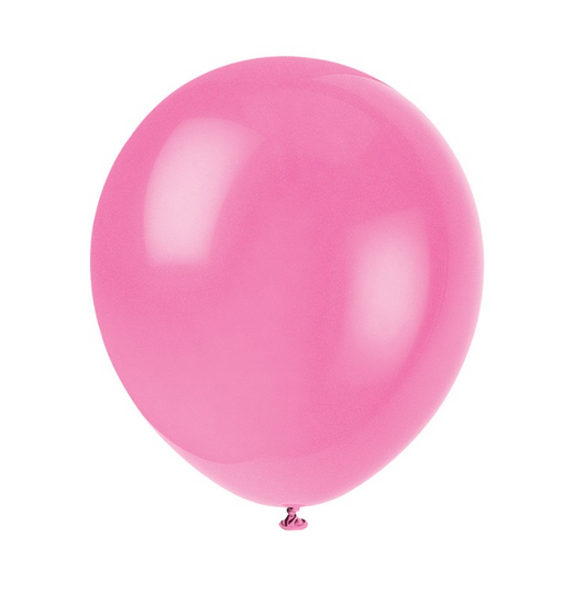 12" Latex Balloons 10ct - Bubblegum Pink