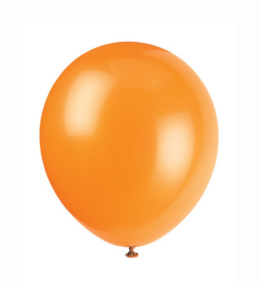 12" Latex Balloons 72ct - Pumpkin Orange