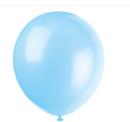 12" Latex Balloons 72ct - Baby Blue