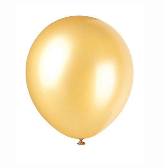 12" Latex Balloons 72ct - Gold