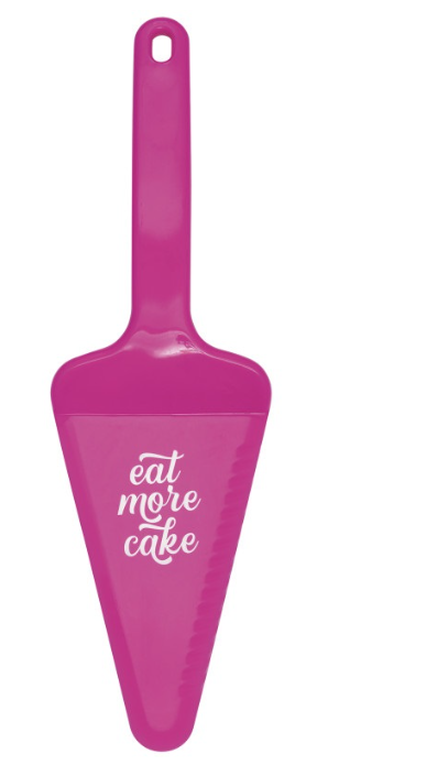 Hot Pink "Eat More Cake" Cake Server