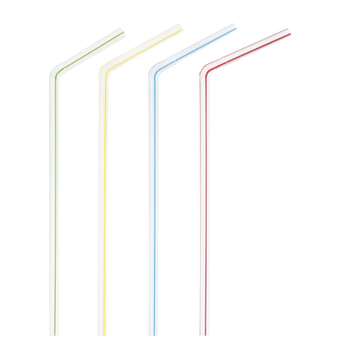Flex Straws - Striped 50ct