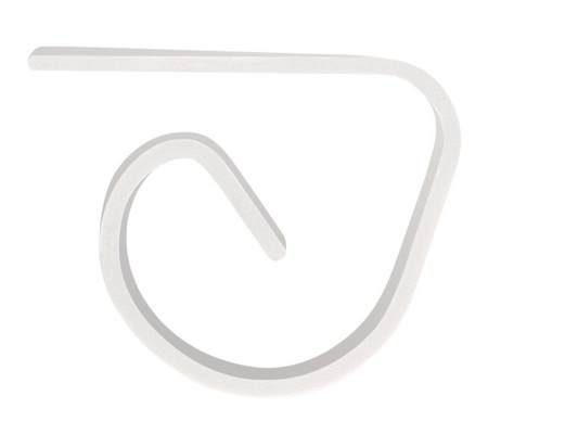 White Plastic Table Cover Clips 4ct