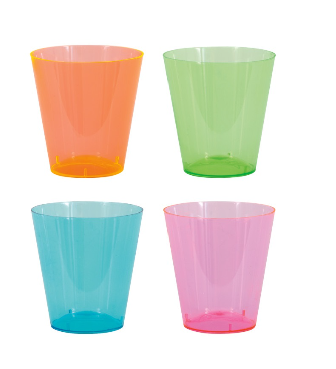 Image 23055 Premier Stylz Neon Plastic Assorted Shot Cups