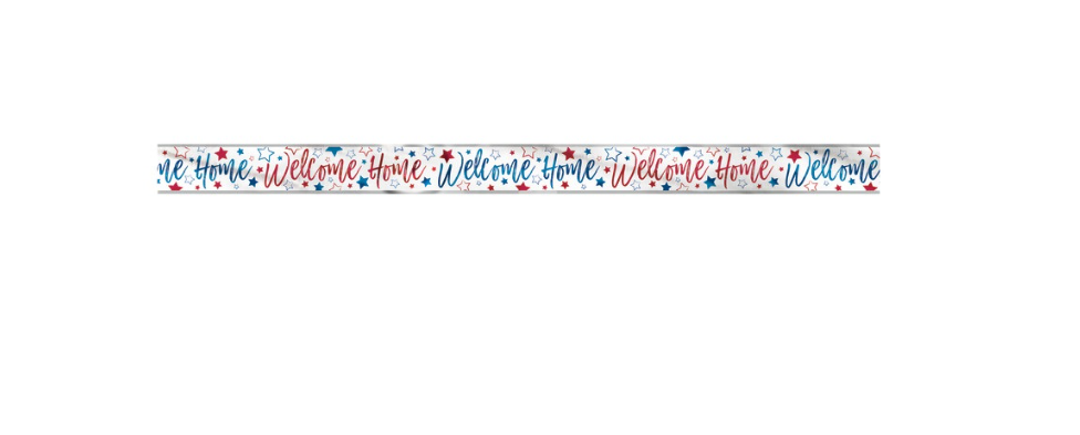 Red White & Blue "Welcome Home" Banner