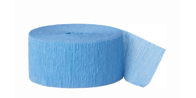 Baby Blue Crepe Streamer 81 ft
