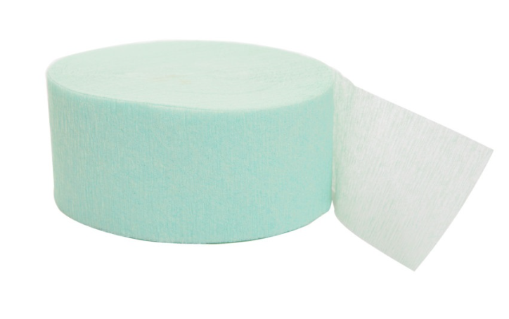 Mint Crepe Streamer 81 ft
