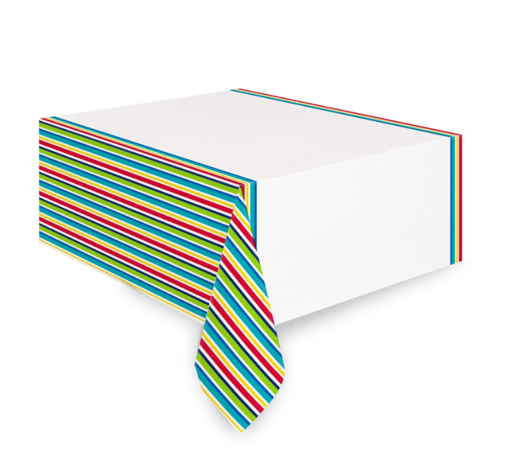 Peppy Birthday Rectangular Plastic Table Cover 54" x 84"