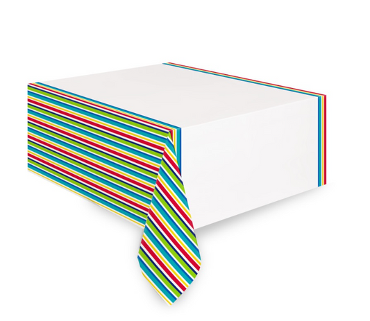 Peppy Birthday Rectangular Plastic Table Cover 54" x 84"