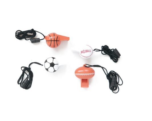 Sport Ball Whistle Favors 4ct