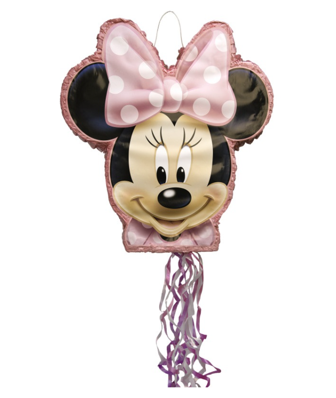 Disney Minnie Mouse Shaped Drum Pull Pinata