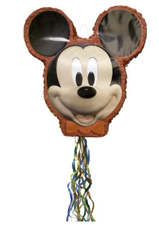 Disney Mickey Mouse Shaped Drum Pull Pinata