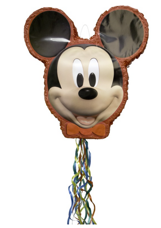 Disney Mickey Mouse Shaped Drum Pull Pinata