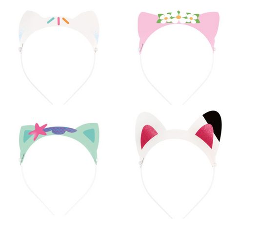 Gabby's Dollhouse Glitter Paper Headbands 4ct