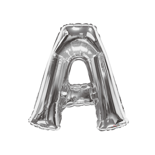 34" Silver Letter Foil Balloons