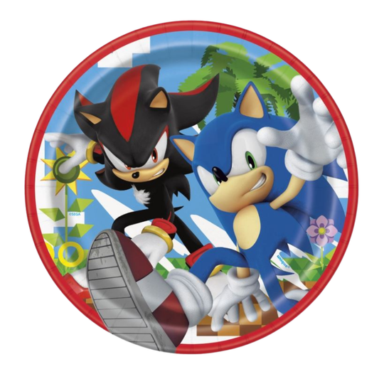 Sonic the Hedgehog Round 7" Dessert Plates 8ct