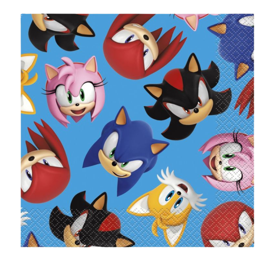 Sonic the Hedgehog Luncheon Napkins 16ct