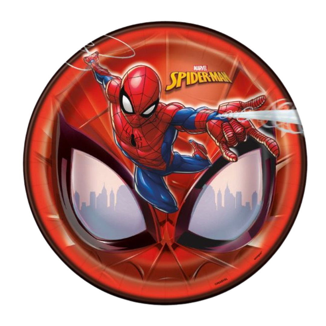 Spider-Man Round 9" Dinner Plates 8ct