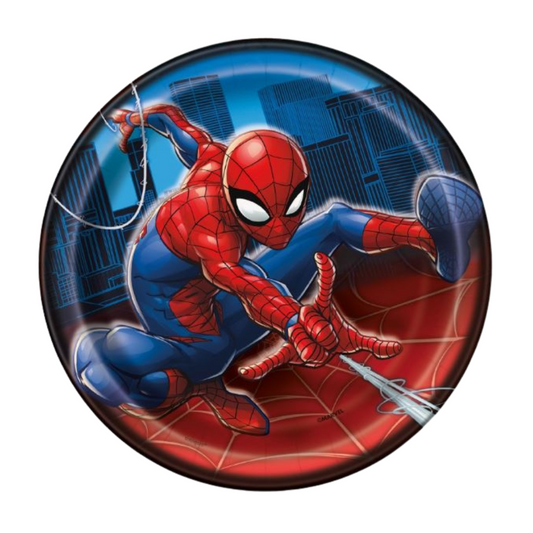 Spider-Man Round 7" Dessert Plates 8ct