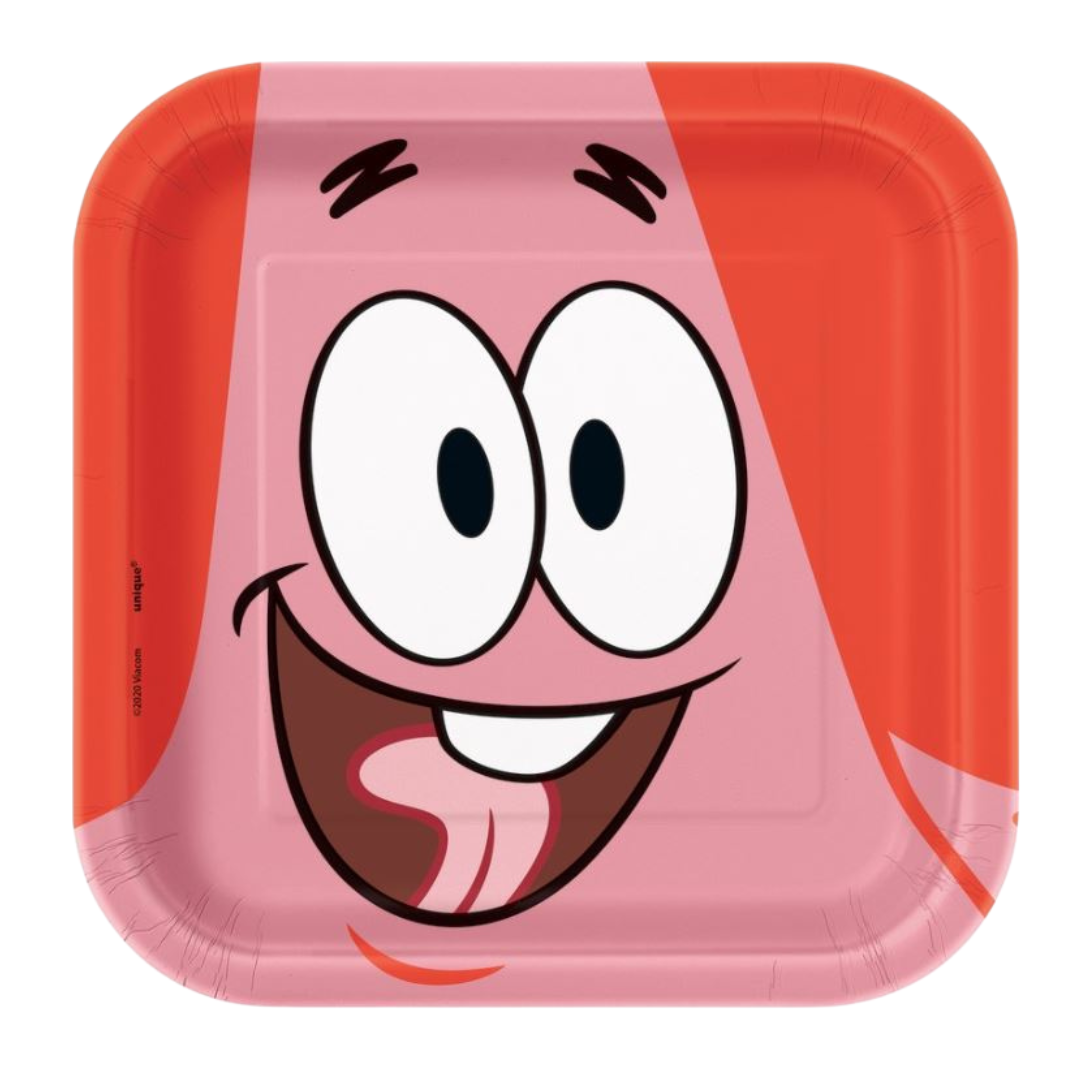 SpongeBob SquarePants Square 7" Dessert Plates 8ct
