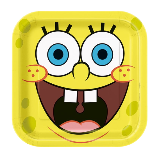 SpongeBob SquarePants Square 9" Dinner Plates 8ct