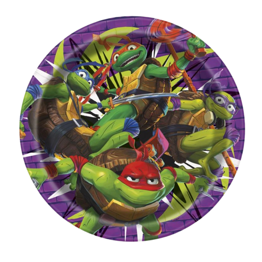 TMNT Mutant Mayhem Round 9" Dinner Plates 8ct