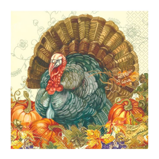 Traditional Thanksgiving Luncheon Napkins 16ct