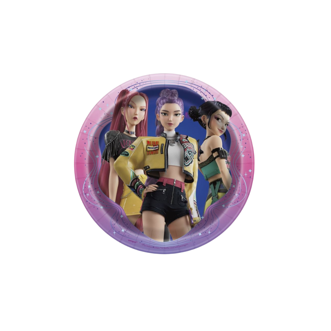 KPop Demon Hunters Round 7" Dessert Plates 8ct