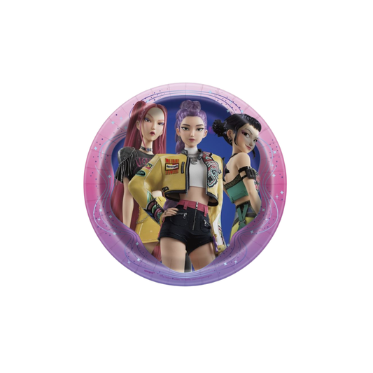 KPop Demon Hunters Round 7" Dessert Plates 8ct