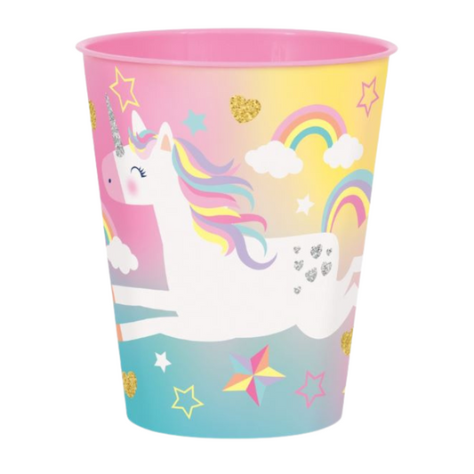 Unicorn 10oz Plastic Stadium Cups 4ct
